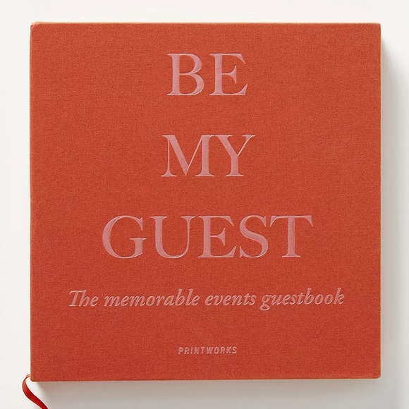 Anthropologie Printworks Be my guest memorable events guestbook - Picture 2 of 7